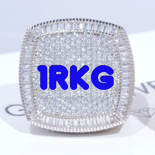 CUSTOM LETTER 3D ICED RING