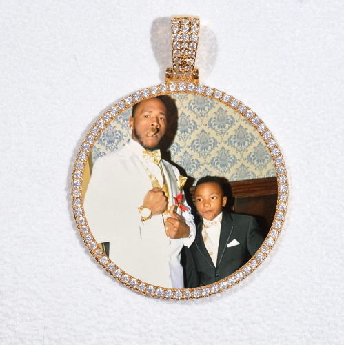 MEDIUM 3D CIRCLE CUSTOM PICTURE PENDANT
