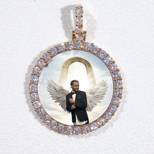 3D CIRCLE CUSTOM PICTURE PENDANT SMALL SIZE