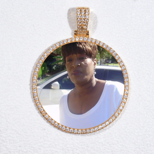 MEDIUM 3D CIRCLE CUSTOM PICTURE PENDANT