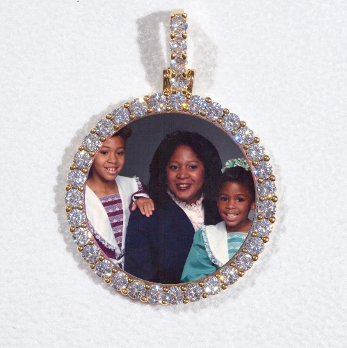 3D CIRCLE CUSTOM PICTURE PENDANT SMALL SIZE