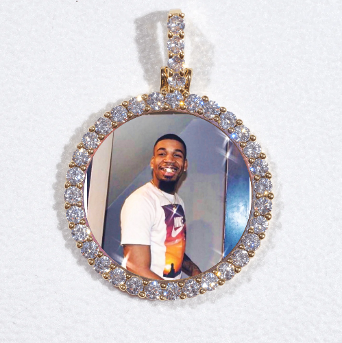 3D CIRCLE CUSTOM PICTURE PENDANT SMALL SIZE