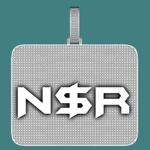 CUSTOM LETTER NECKLACE 3D BIG SQUARE
