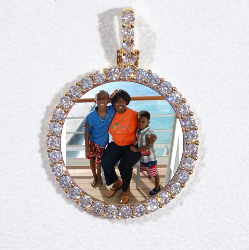3D CIRCLE CUSTOM PICTURE PENDANT SMALL SIZE