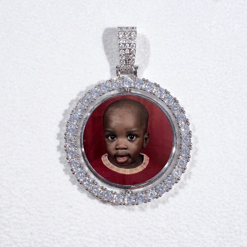 3D Spinning 2-Faced Custom Picture Pendant