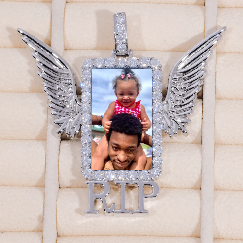 RIP WING 3D CUSTOM PICTURE PENDANT