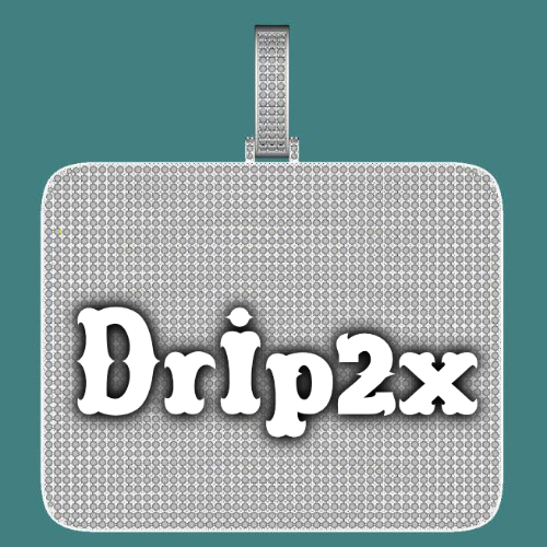 CUSTOM LETTER NECKLACE 3D BIG SQUARE