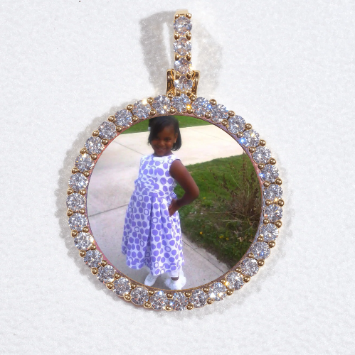 3D CIRCLE CUSTOM PICTURE PENDANT SMALL SIZE