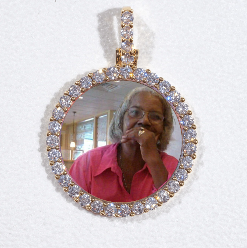 3D CIRCLE CUSTOM PICTURE PENDANT SMALL SIZE