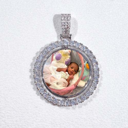 3D Spinning 2-Faced Custom Picture Pendant