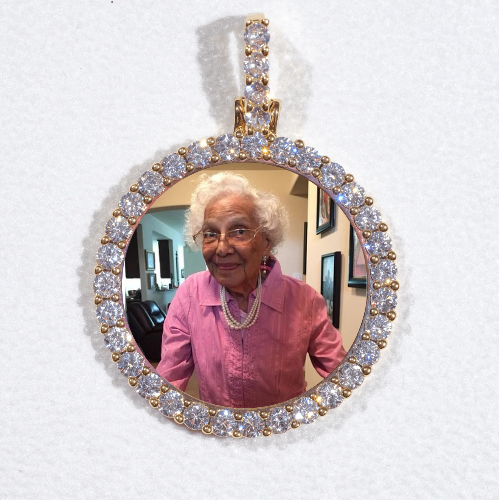3D CIRCLE CUSTOM PICTURE PENDANT SMALL SIZE