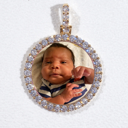 3D CIRCLE CUSTOM PICTURE PENDANT SMALL SIZE