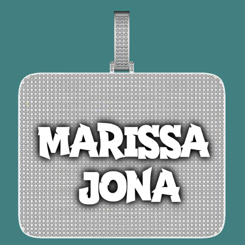 CUSTOM LETTER NECKLACE 3D BIG SQUARE