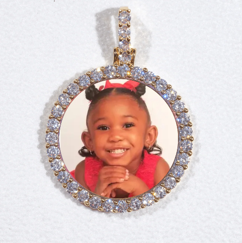 3D CIRCLE CUSTOM PICTURE PENDANT SMALL SIZE