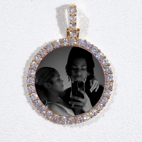 3D CIRCLE CUSTOM PICTURE PENDANT SMALL SIZE
