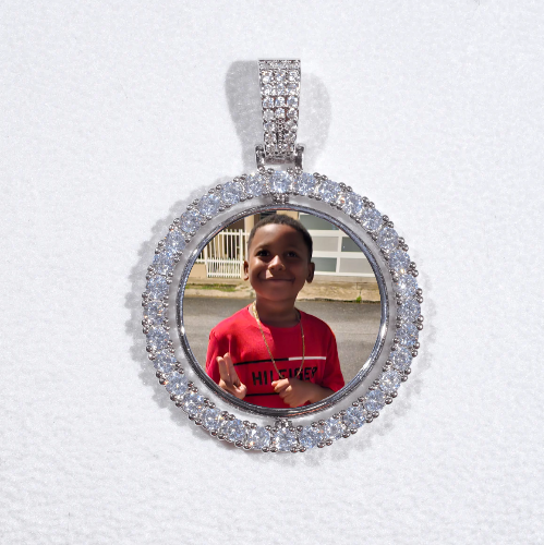 3D Spinning 2-Faced Custom Picture Pendant