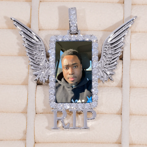 RIP WING 3D CUSTOM PICTURE PENDANT
