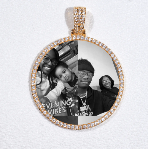 MEDIUM 3D CIRCLE CUSTOM PICTURE PENDANT
