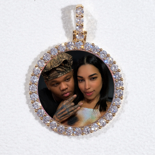 3D CIRCLE CUSTOM PICTURE PENDANT SMALL SIZE