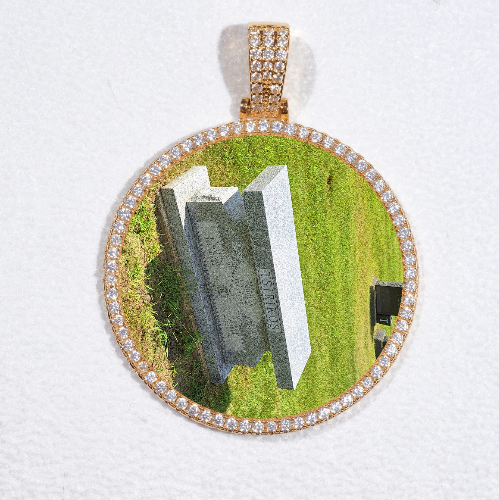 MEDIUM 3D CIRCLE CUSTOM PICTURE PENDANT
