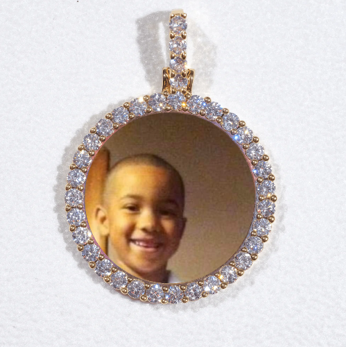 3D CIRCLE CUSTOM PICTURE PENDANT SMALL SIZE