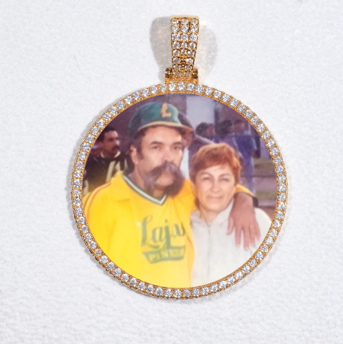 MEDIUM 3D CIRCLE CUSTOM PICTURE PENDANT