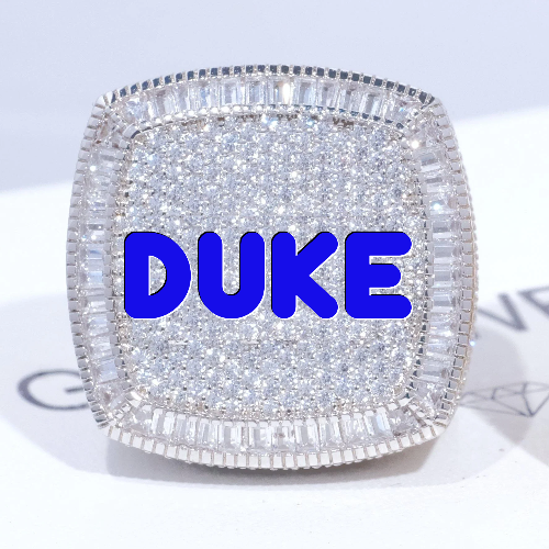 CUSTOM LETTER 3D ICED RING