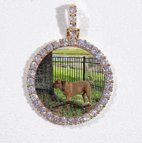 3D CIRCLE CUSTOM PICTURE PENDANT SMALL SIZE