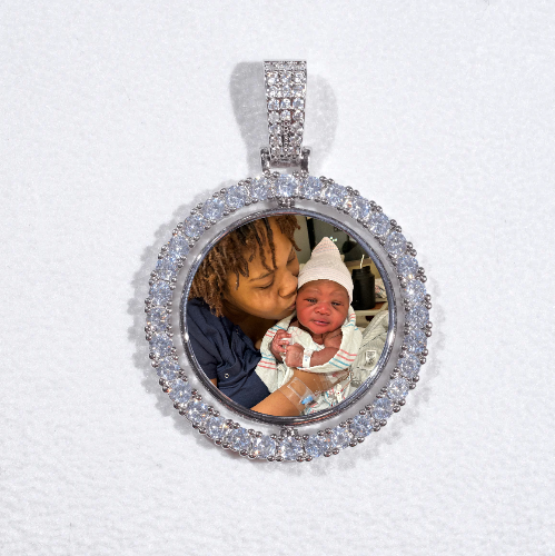 3D Spinning 2-Faced Custom Picture Pendant