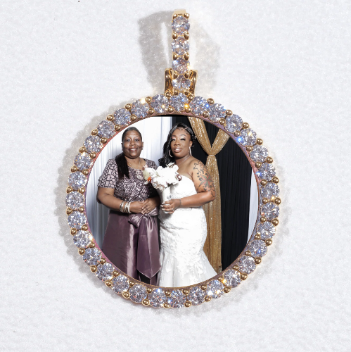 3D CIRCLE CUSTOM PICTURE PENDANT SMALL SIZE