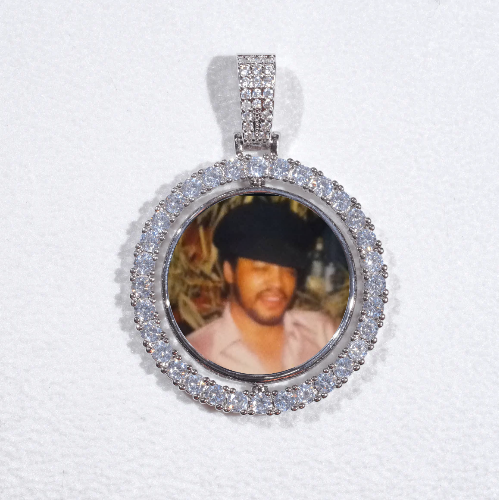 3D Spinning 2-Faced Custom Picture Pendant