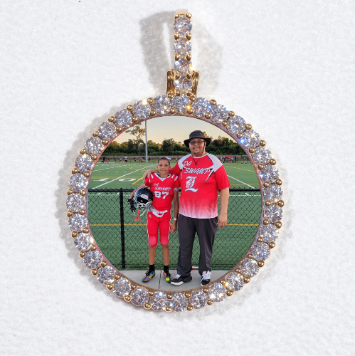 3D CIRCLE CUSTOM PICTURE PENDANT SMALL SIZE