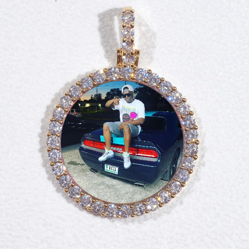 3D CIRCLE CUSTOM PICTURE PENDANT SMALL SIZE
