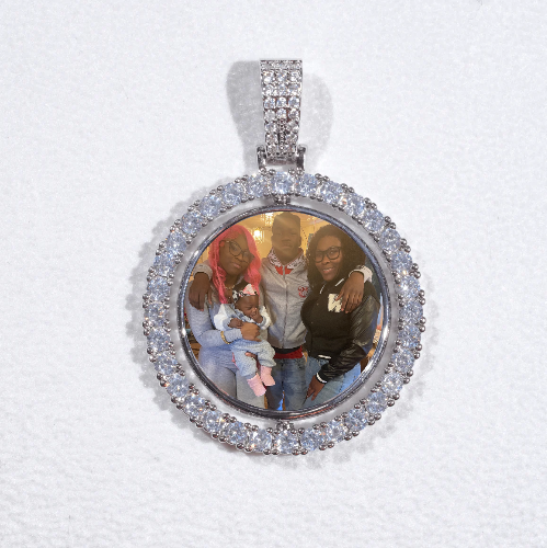 3D Spinning 2-Faced Custom Picture Pendant