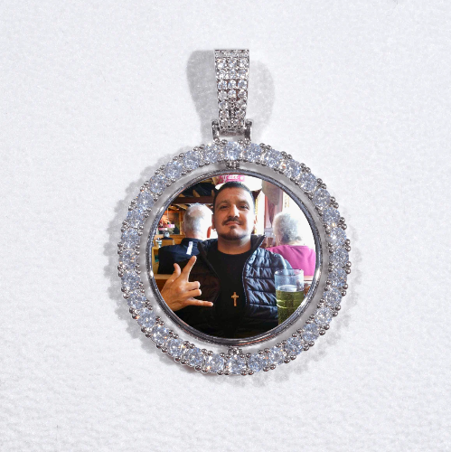 3D Spinning 2-Faced Custom Picture Pendant