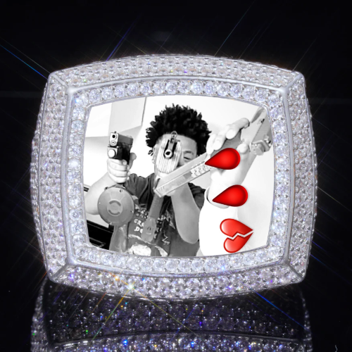 3D CUSTOM PICTURE ICED RING