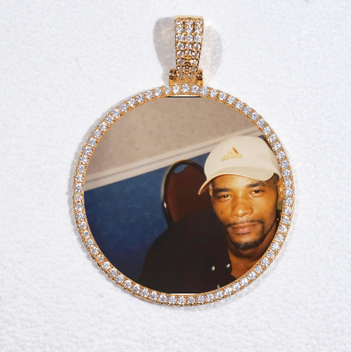 MEDIUM 3D CIRCLE CUSTOM PICTURE PENDANT