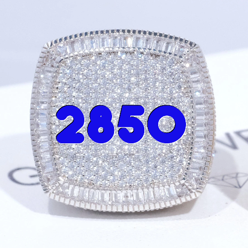 CUSTOM LETTER 3D ICED RING