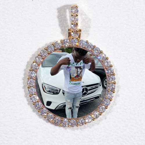 3D CIRCLE CUSTOM PICTURE PENDANT SMALL SIZE