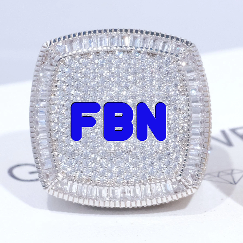 CUSTOM LETTER 3D ICED RING