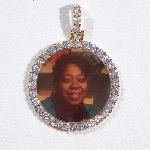 3D CIRCLE CUSTOM PICTURE PENDANT SMALL SIZE