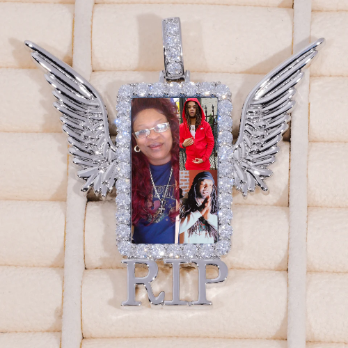 RIP WING 3D CUSTOM PICTURE PENDANT