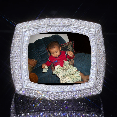 3D CUSTOM PICTURE ICED RING