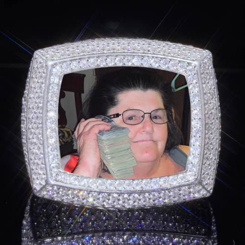 3D CUSTOM PICTURE ICED RING
