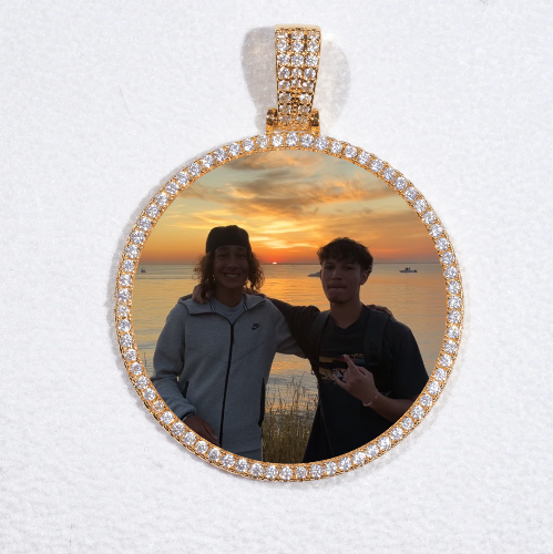 MEDIUM 3D CIRCLE CUSTOM PICTURE PENDANT