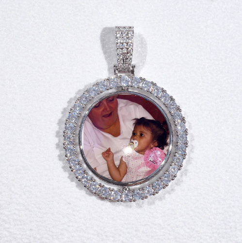 3D Spinning 2-Faced Custom Picture Pendant