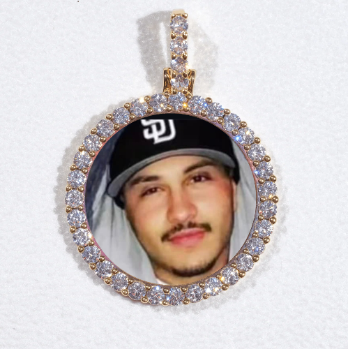 3D CIRCLE CUSTOM PICTURE PENDANT SMALL SIZE