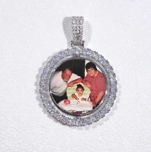 3D Spinning 2-Faced Custom Picture Pendant