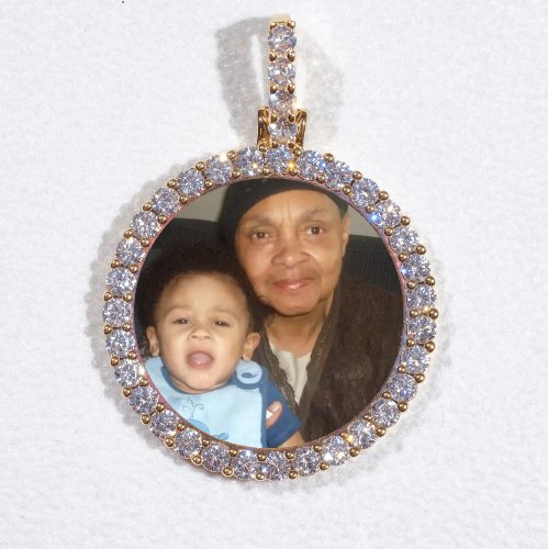 3D CIRCLE CUSTOM PICTURE PENDANT SMALL SIZE