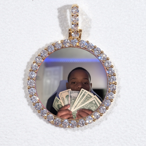 3D CIRCLE CUSTOM PICTURE PENDANT SMALL SIZE
